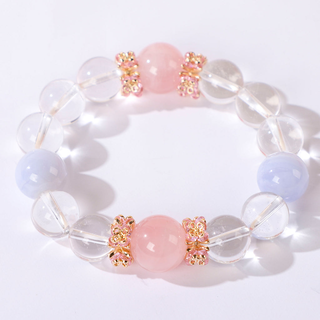 A Bracelet of Two Blue-Violet Beads