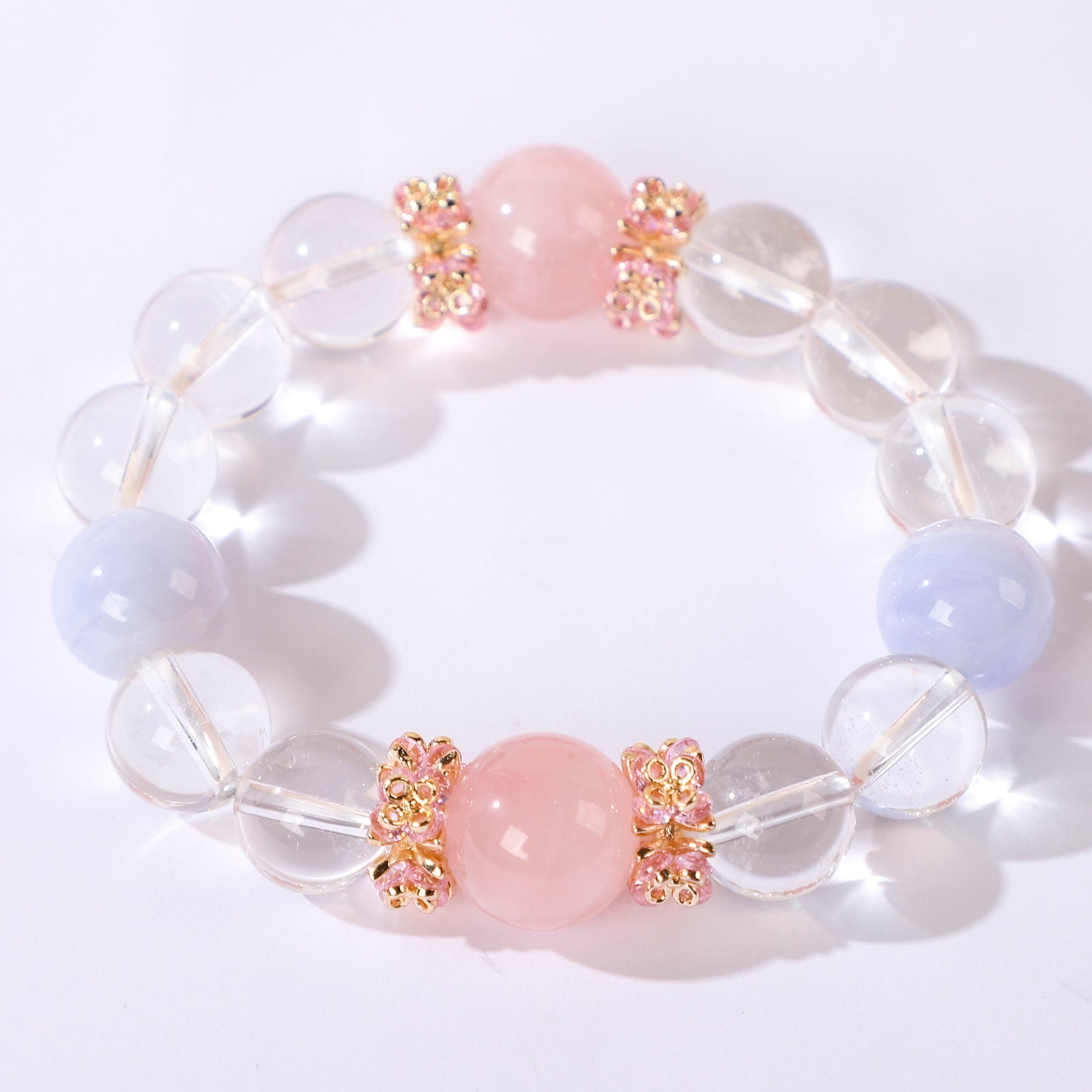 A Bracelet of Two Blue-Violet Beads