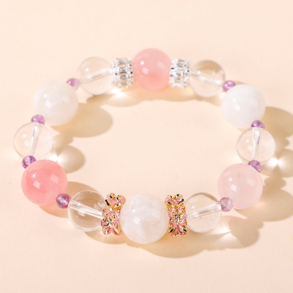 A Bracelet of Three Pink Beads