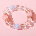A Bracelet of Two Blue-Violet Beads