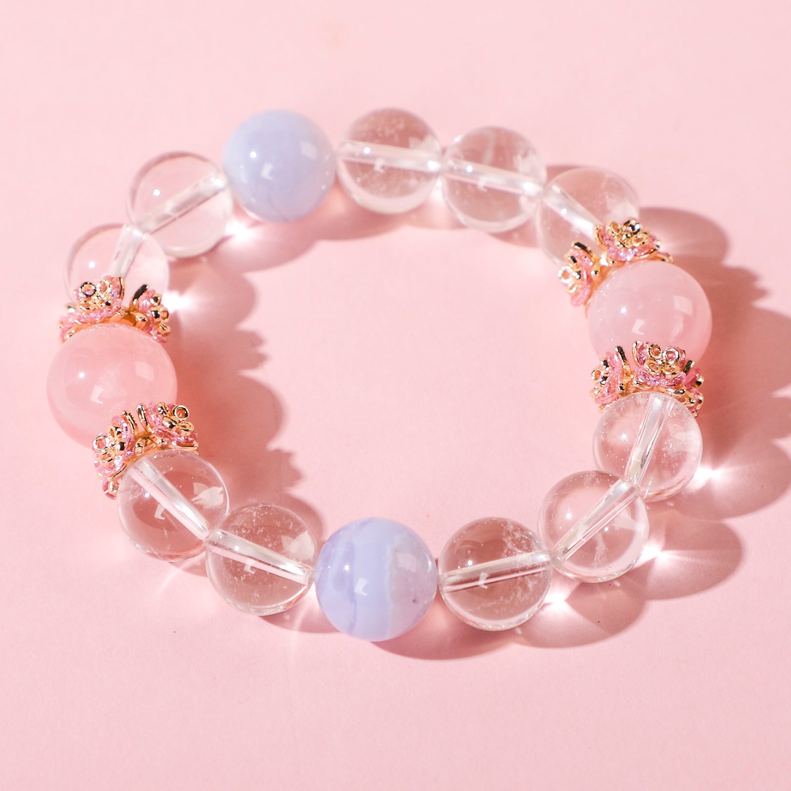 A Bracelet of Two Blue-Violet Beads